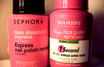 [Bain dissolvant] Sephora VS Bourjois, ça donne quoi ?