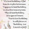 Dictons et Fête du jour Barthélémy + grille prénom !