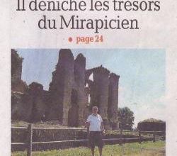 La Dépêche du Midi , " Albert Fagioli déniche les trésors cachés du Mirapicien ", le mardi 14 août 2018. (Mathieu Fontaine)