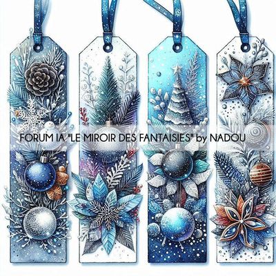 Marque pages hivernaux