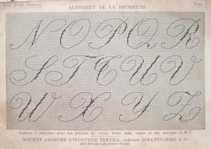 alphabet de la brodeuse