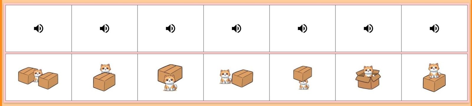 Jeu pour les prépositions de lieu en maternelle avec Jclic, les Tice en moyenne section.