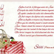 Poème de Sissi  "JUIN"
