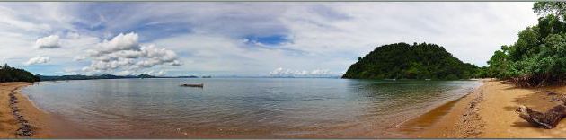 Panorama sur une plage du sud de Nosy Sakatia - Madagascar 