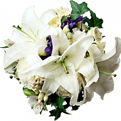 Png Free Download Flowers : bouquet of flowers White Lily