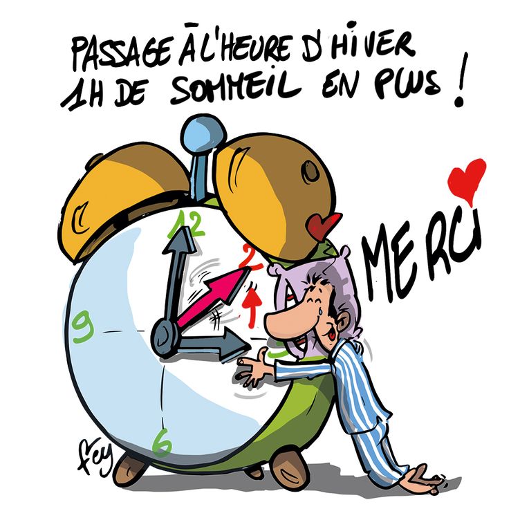 Passage à l’heure d’hiver, à 3h il sera 2h