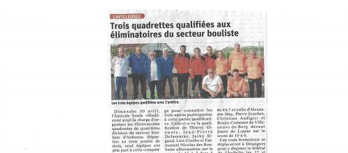 Le Dauphiné du 03 mai 2023 à Lavilledieu