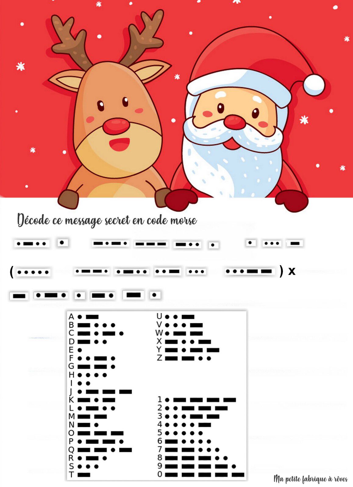 Enigme de Noël Calendrier de l'avent façon escape game niveau cycles 2 et 3 école collège