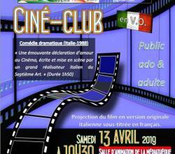 Notre prochain ciné-club du 13 avril
