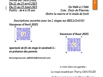 A noter dans vos agendas ! Stages de cirque et Spectacle HIP HOP