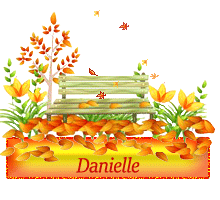 630 - Banc en automne, signature, blinkie,gif animé