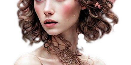 Fashion flower woman