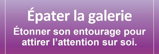 Épater la galerie