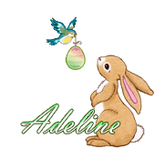  746P - Lapin et oiseau -