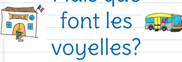Les voyelles avec les mots repères