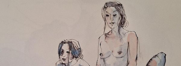 Lundi - Quatre poses variées.