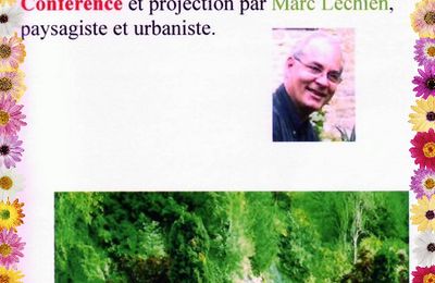 La conférence de Marc Lechien,paysagiste et urbaniste, sur les couleurs au jardin...