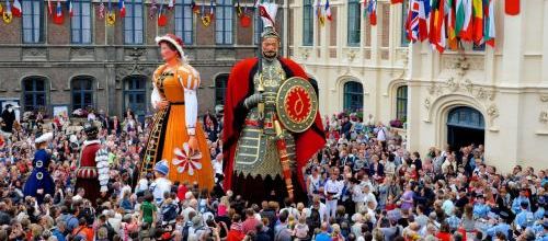 les fêtes de Gayant avec les Géants