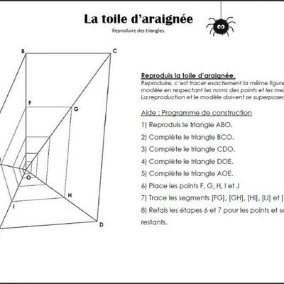 Reproduction de la toile d'araignée : les triangles 