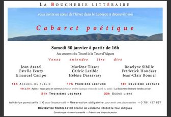 Le 30 janvier 2016 la Boucherie fait Cabaret poétique