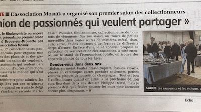 Bilan du 1er salon des collectionneurs