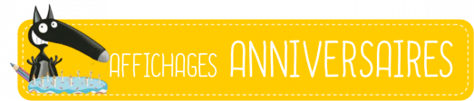 Affichage anniversaires Loup