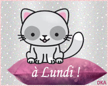 Lundi, à lundi, jour de la semaine, blinkie, gif anime