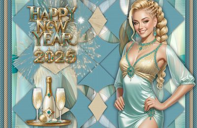 Variantes "HAPPY NEW YEAR 2025" de ROMANA