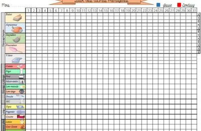 Calendrier ménage