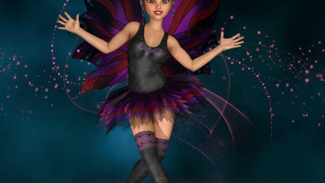 Jolie petite fée (fillette-Daz studio)