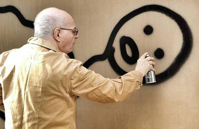 ☻ Zloty, l'inventeur de l'art urbain, exposé à la galerie Mathgoth
