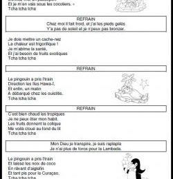 MAJ: la chanson: un pingouin