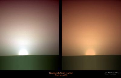 Coucher de soleil sur Mars