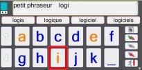 Petit Phraseur : Logiciel de communication alphabétique avec lettres agrandies,  et aide vocale