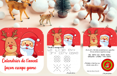 Calendrier de l'avent façon escape game (cycles 2 et 3)