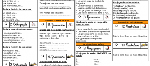 Plan de travail CE1 2014-2015 numéro 8