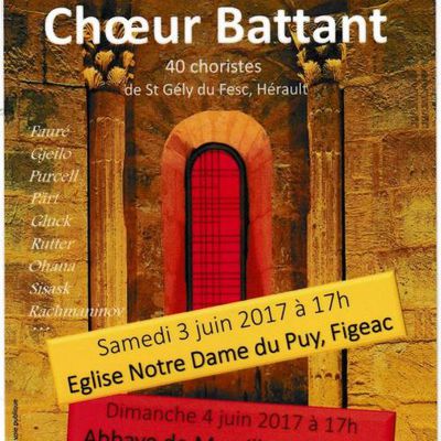 Chorale "Chœur Battant" au gite