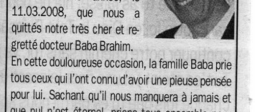 Docteur Baba Brahim