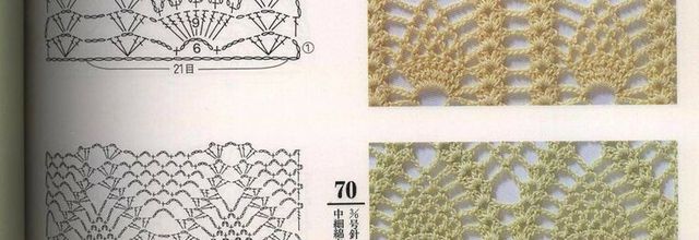 Crochet : diagrammes pour points dentelle