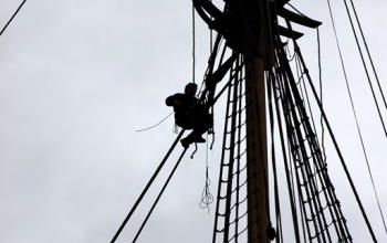 Les dernières vergues de l'Hermione