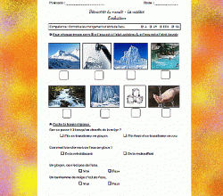 Evaluation les différents états de l'eau