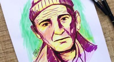 Vieil homme au feutre