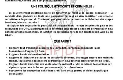 Après Gaza, Rafah ! Arrêter le massacre, arrêter Netanyahou !