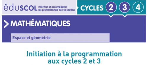 La programmation informatique au cycle 2