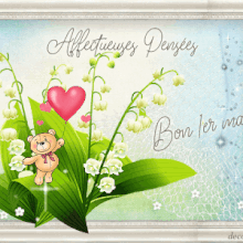 1er mai Muguet carte - Mes p'tits mots -