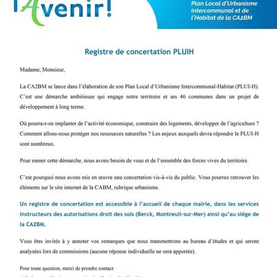 Concertation publique - PLUI-H