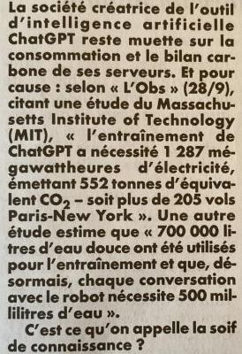 Si elle pense, sait-elle qu’elle est ?