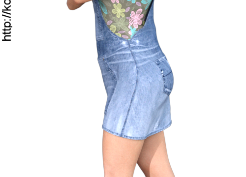 Tube de fille manga (render-image)