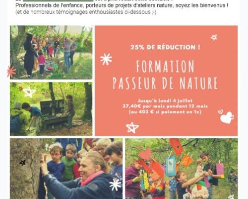 Formation Passeur de nature : PROMOTION INSCRIPTIONS