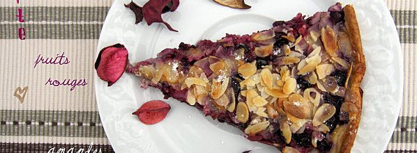 Tarte fruits rouges - amandes